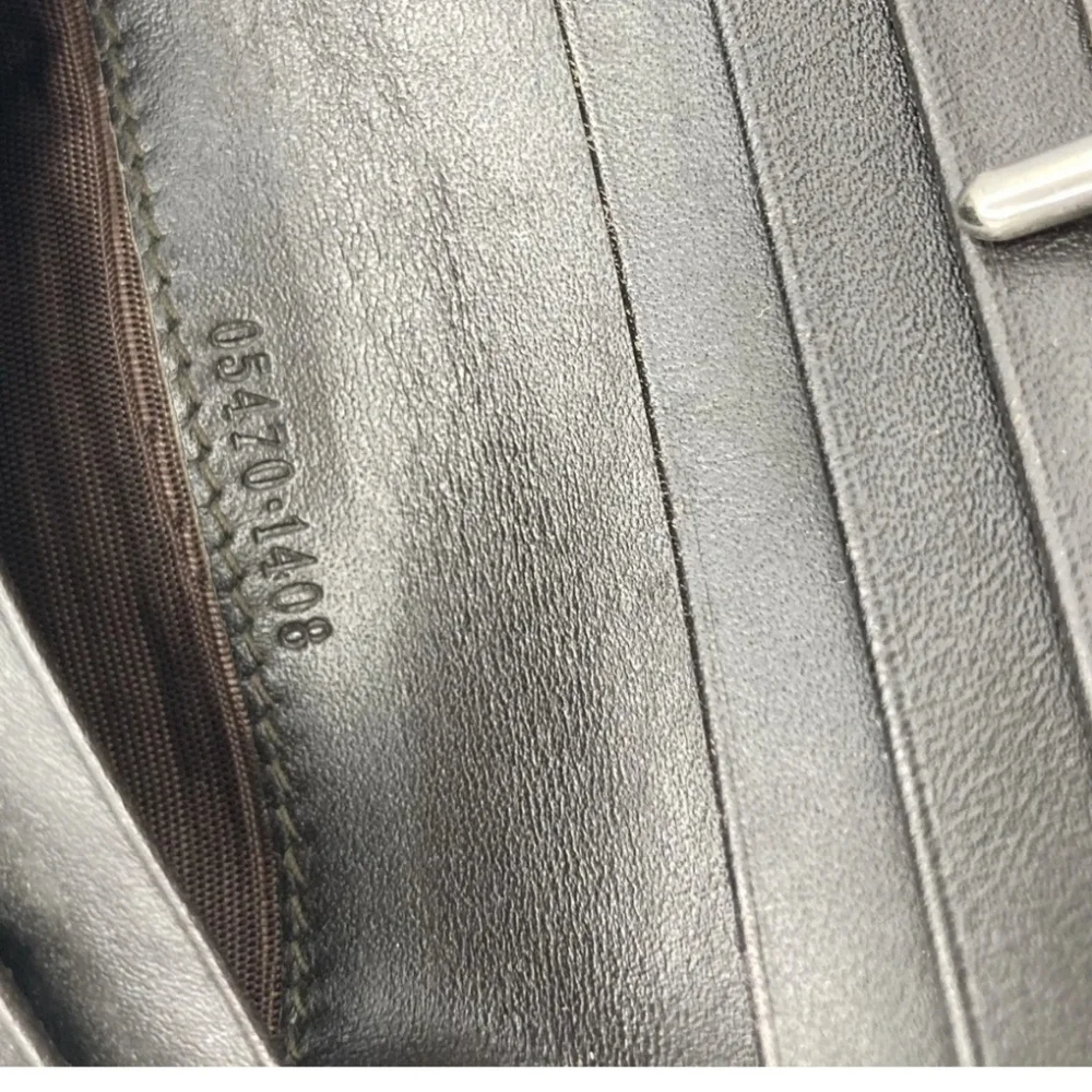 🤎🔹️GUCCI 🔹️purse Leather wallet Italy GG Canvas Brown Supreme - Picture 14 of 15